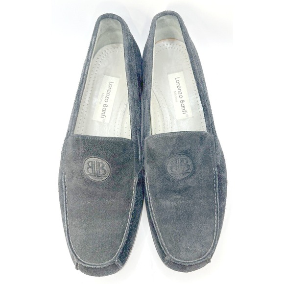 Lorenzo Banfi Milano Suede Loafers Men's 9 Shoe Hand Made Italy Designer ECU - Picture 4 of 9